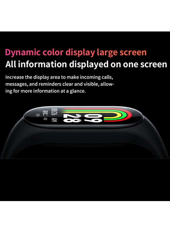 M8 Smart Sports Bracelet Watch Exercise Meter Bluetooth Heart Rate  Pressure  Oxygen Health Monitoring Sports Bracelet - Image 3