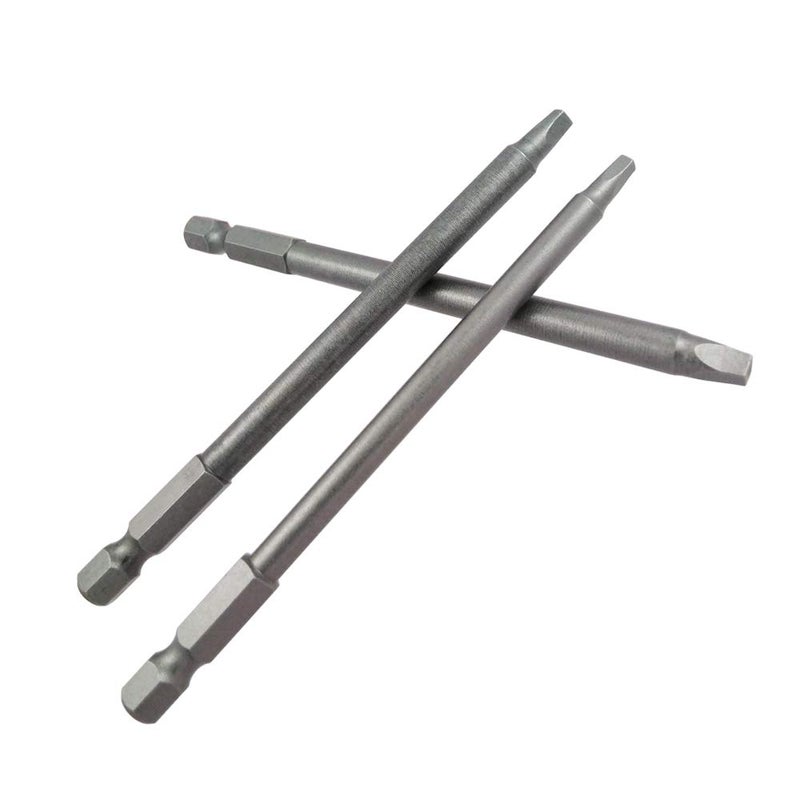 Wolfride 3 Set of 3pcs Square Head Bits Magnetic Square Head Screwdriver Bits | SQ1 SQ2 SQ3, 1/4-Inch Shank, 100mm Length - Image 5