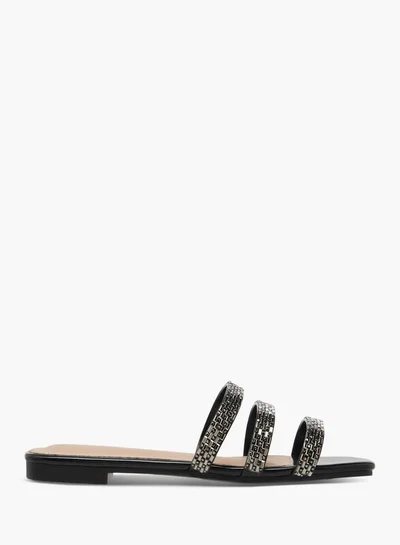 Flora Bella By Shoexpress Women Embellished Slip-On Flat Sandals Ramadan Collection
