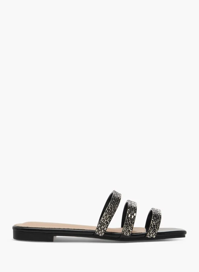 Flora Bella By Shoexpress Women Embellished Slip-On Flat Sandals