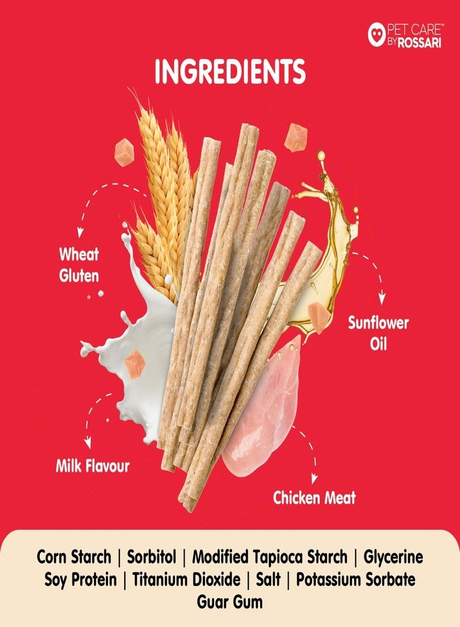 Zippy Tasty & Healthy Treats Chicken Sticks for Dog - Milk Flavour | Chicken Stix for Dog with 5 Benefits High Protein, Easy Digestion, Low Fat, Delicious, Training Aid | Pack of 1, 100g - Image 5