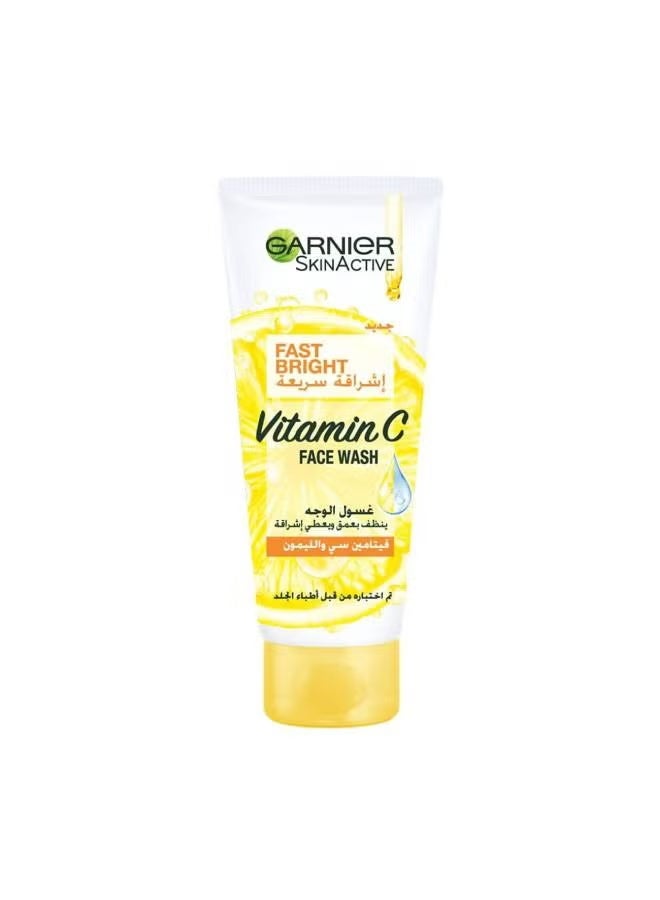 Garnier Skin Active Fast Bright Face Wash with Vitamin C And Lemon - 50ml