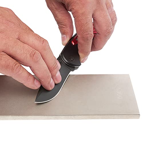 Trend 8-Inch Diamond Sharpening & Flattening Stone, Double Sided (180/600 Grit) Bench Stone with Pouch, Cleaning Block & Non-Slip Mat, DWS/CP8/FX - Image 5