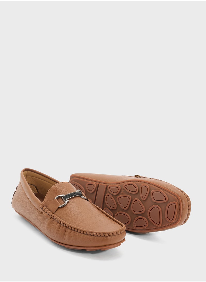Robert Wood Trim Detail Loafers  - Image 4