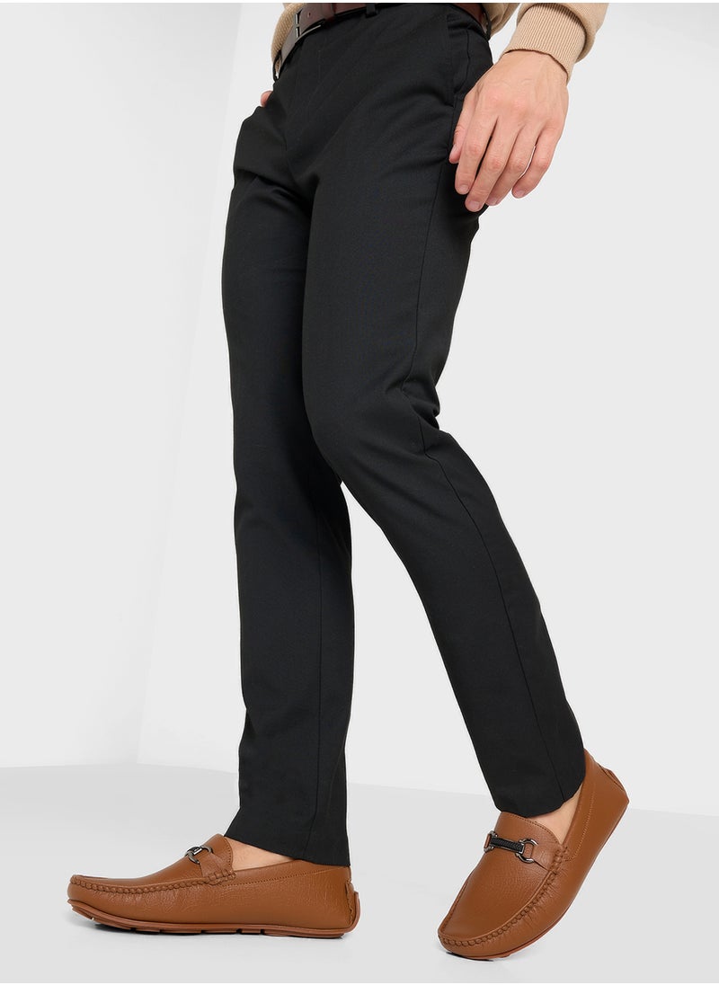 Robert Wood Trim Detail Loafers  - Image 5