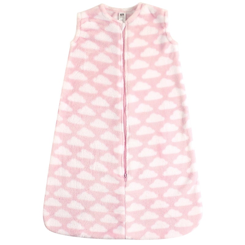 hudson baby Hudson Baby Unisex Baby Plush Sleeping Bag Sack Blanket Pink Clouds Plush 1824 Months 