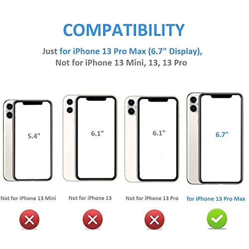 OT ONETOP ONETOP Compatible with iPhone 13 Pro Max Wallet Case with Card Holder,PU Leather Kickstand Card Slots Case, Double Magnetic Clasp and Durable Shockproof Cover 6.7 Inch(Black) - Image 2