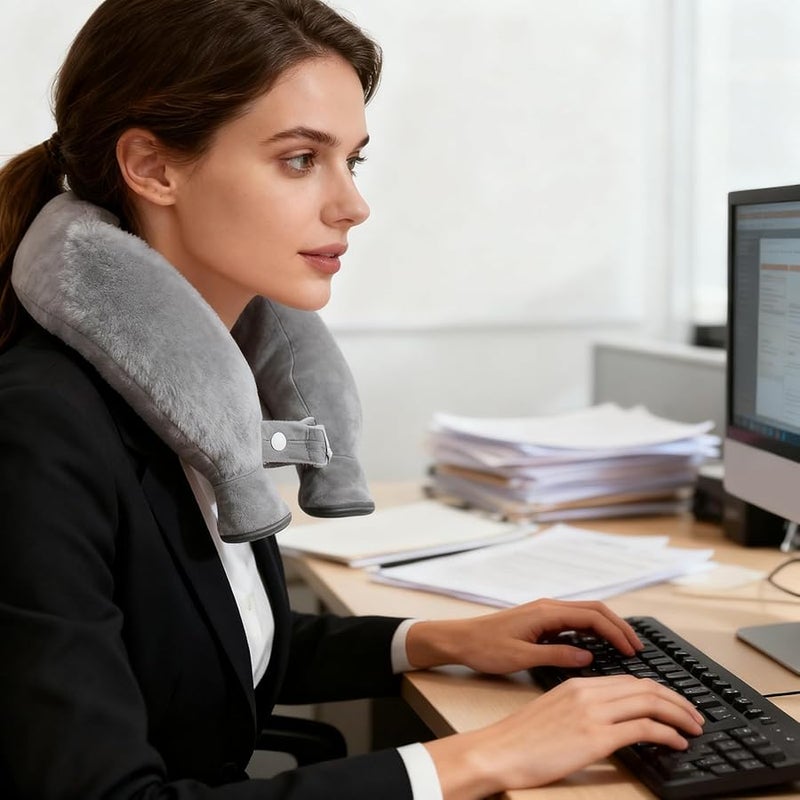 Gray Heating Bottle 1800ml Leak Proof Hot Water Pouch for Neck Back Shoulder Warmth - Image 4