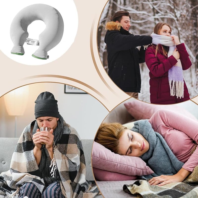 Gray Heating Bottle 1800ml Leak Proof Hot Water Pouch for Neck Back Shoulder Warmth - Image 5