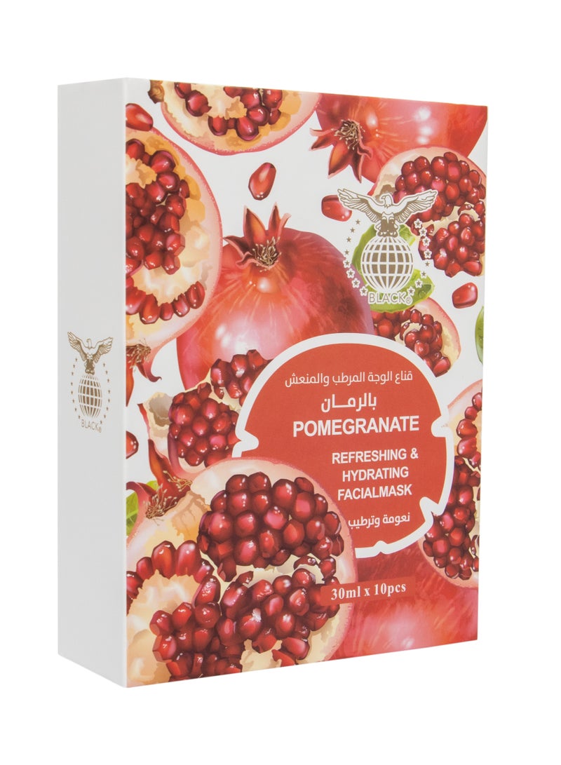 بلاك قناع مرطب ومنعش للوجه بالرمان 10 حبات - Image 2