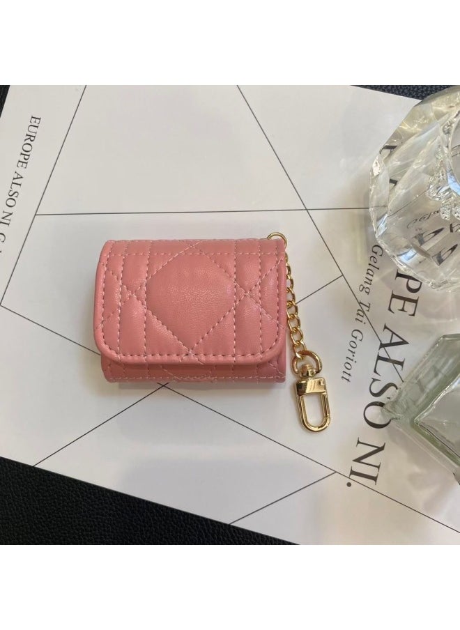 Generic - For Apple AirPods Pro Headset Protective Case Wireless 123 Generation Bluetooth Leather Small Chanel Universal Soft Case-Color:04#-Applicable Model:7.5cm * 6.5cm * 3cm Universal - Image 1