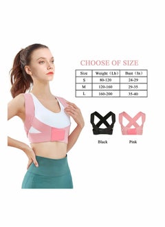 KASTWAVE Posture Corrector for Women, Upper Back Brace Adjustable Chest Support Upright Straightener Providing Pain Relief Back Neck Shoulder (Pink, Medium)  - Image 4