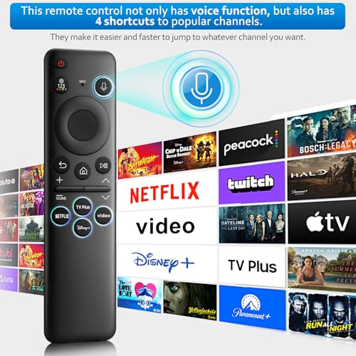 OMAIC Rechargeable Voice Remote for Samsung-TV-Remote-Control-Replacement Compatible with Samsung Smart Frame Curved QLED TVs - Image 5