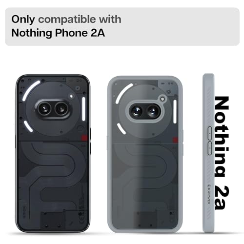 KAPAVER Thermoplastic Polyurethane Impulse Back Cover Case For Nothing Phone 2A 5G / Nothing Phone 2A Plus 5G (Gray) - Image 2