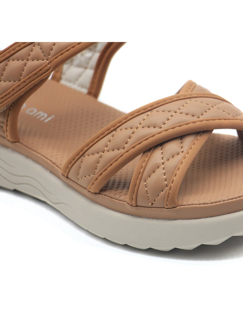 Mon Ami Monami Flat Sandals for Women | Open Toe, Casual Platform Women Shoes for Girls & Ladies | Lightweight Girls Sport Comfy Sandals  - Image 2