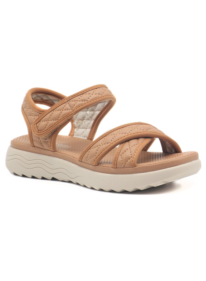 Monami Flat Sandals for Women | Open Toe, Casual Platform Women Shoes for Girls & Ladies | Lightweight Girls Sport Comfy Sandals
