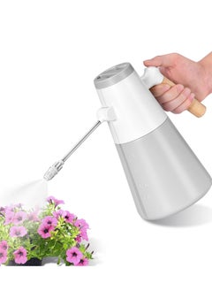 KASTWAVE Electric Spray Bottle, Automatic Plant Mister Sprayer with Log Handle,  1.4L Watering Can for Indoor Plants Battery Powered with Adjustable Spout for Garden Fertilizing Cleaning  - Image 1