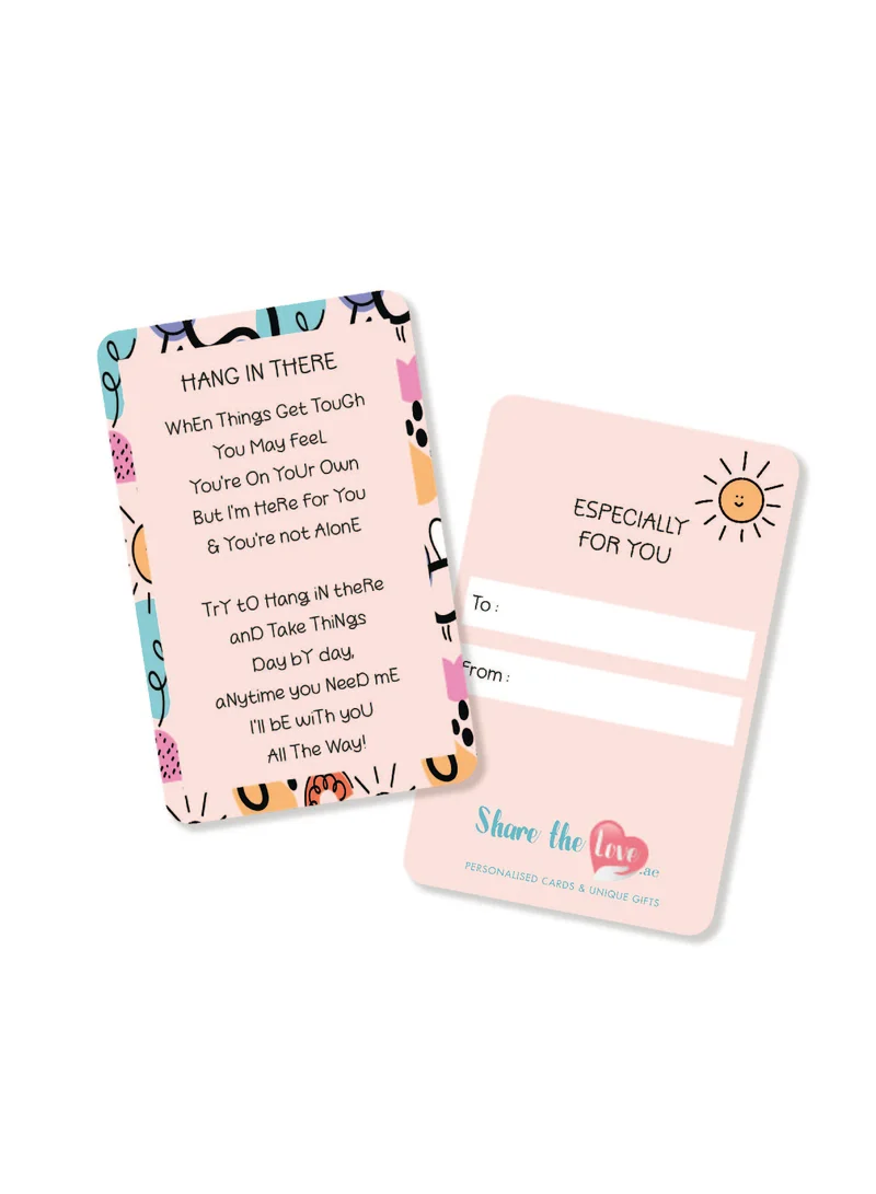 Share the Love Hang In There - Wallet Card