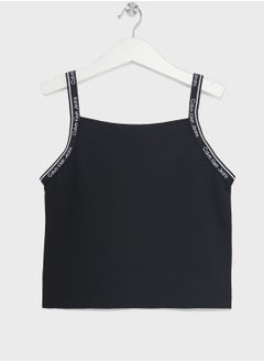 Calvin Klein Jeans Youth Logo Tape Strap Top  - Image 1