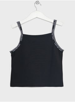 Calvin Klein Jeans Youth Logo Tape Strap Top  - Image 2