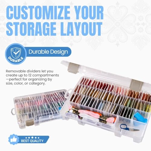 ArtBin 4006AB Medium Solutions Box with Dividers, Art & Craft Organizer, [1] Plastic Storage Case, Clear - Image 3