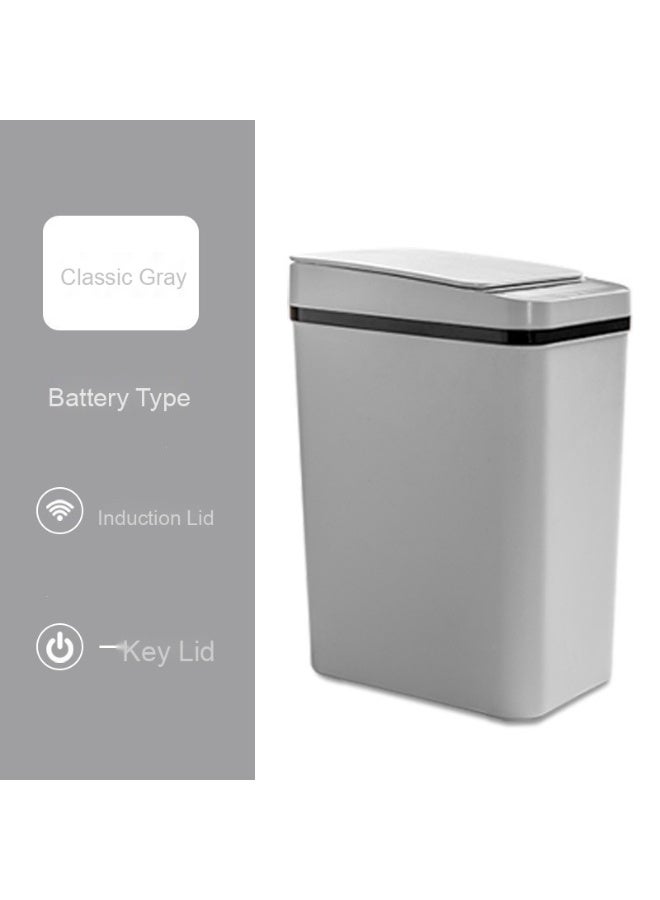 Smart Sensor Trash Can - 2.5 Gallon Non-Contact Trash Can Sensor Movement - Small Slim Automatic Opening Trash Can - Suitable for Kitchen Living Room Bedroom Bathroom (Black)