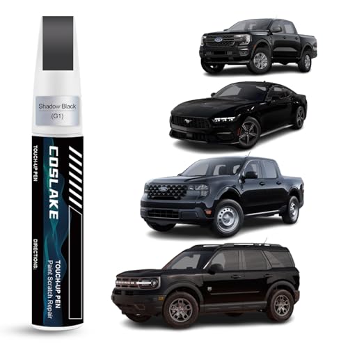 COSLAKE Car Touch Up PaintShadow BlackG1 for Ford Car Paint Scratch Repair Kit Quick Easy Solution to Repair 2 in 1 Scratch Remover Pen with 2PCS Disposable Micro Applicators - Image 1