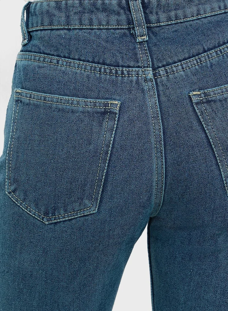 Ginger  Mid Rise Wide Leg Jeans for Women | Best Price UAE