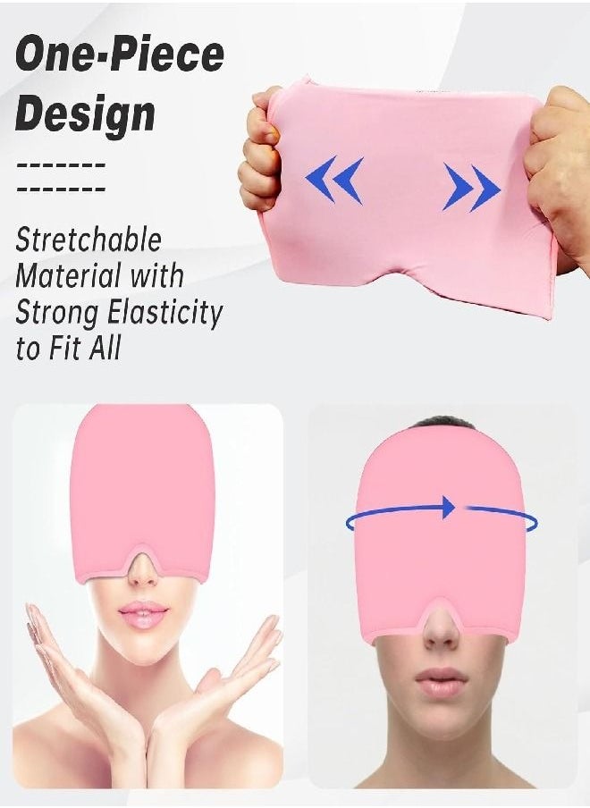 Generic - Headache Relief Hat for Migraine, Headache Migraine Relief Cap for Tension Headache Migraine Relief, One Size Fits All Headache Cap with Reusable Ice Gel Pack for Puffy Eyes, Stress Relief - Image 1