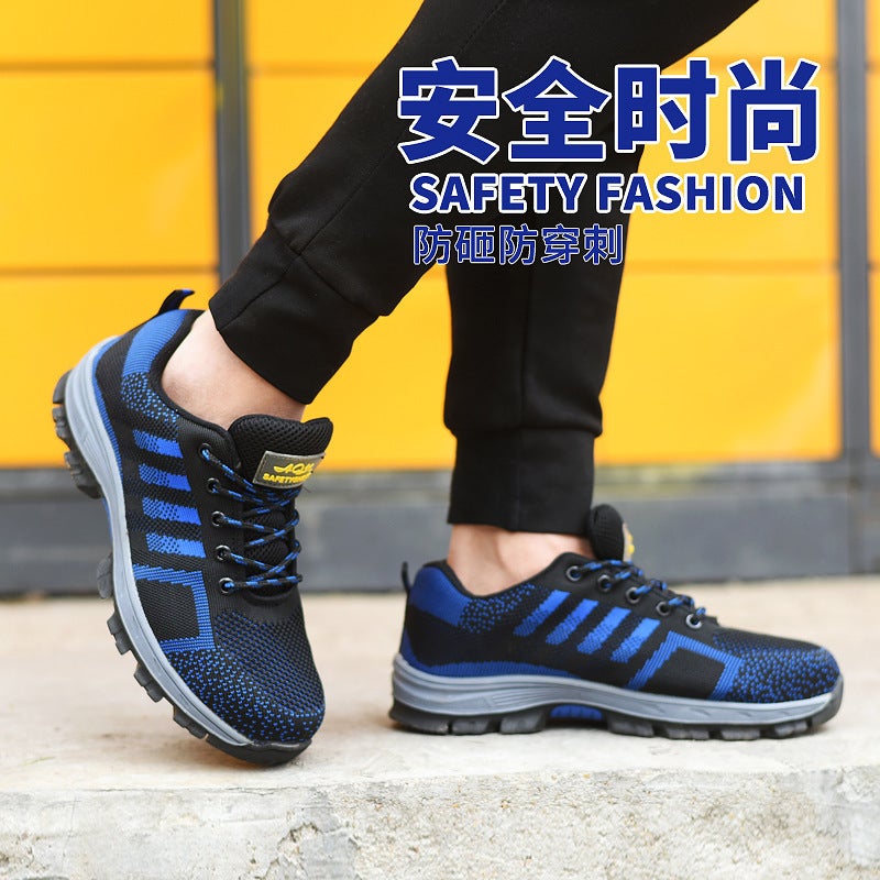Factory Summer Breathable Lightweight Wear-Resistant Labor Protection Shoes Anti-Smashing Anti-Stab Protective Shoes Deodorant Work Shoes - Image 3