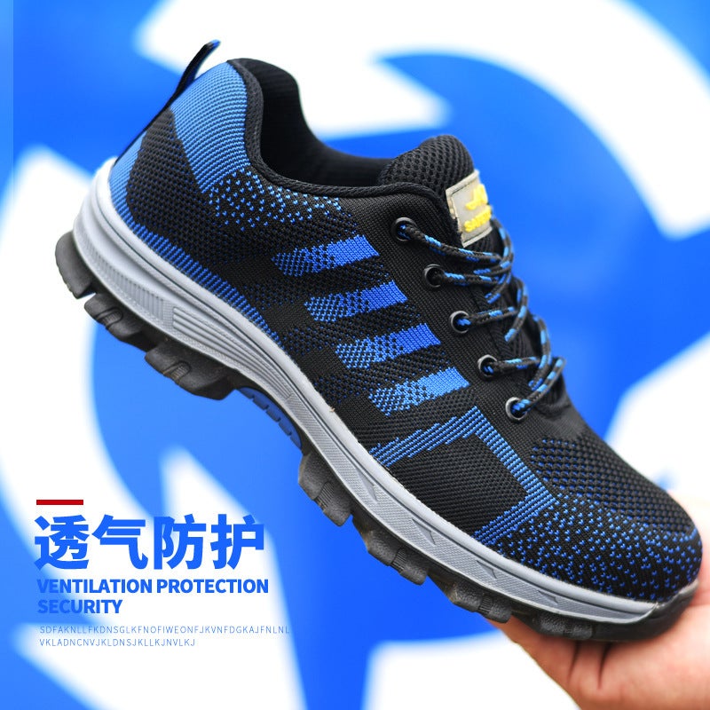 Factory Summer Breathable Lightweight Wear-Resistant Labor Protection Shoes Anti-Smashing Anti-Stab Protective Shoes Deodorant Work Shoes - Image 5