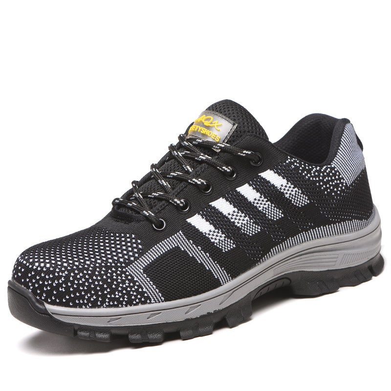 Factory Summer Breathable Lightweight Wear-Resistant Labor Protection Shoes Anti-Smashing Anti-Stab Protective Shoes Deodorant Work Shoes - Image 1