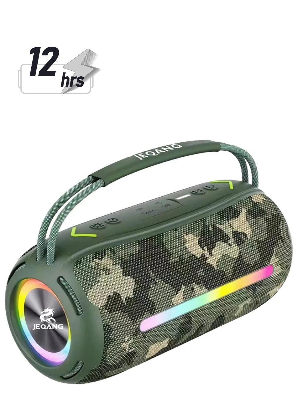 JEQANG JEQANG Wireless Portable Bluetooth Speaker Boombox Green JB
