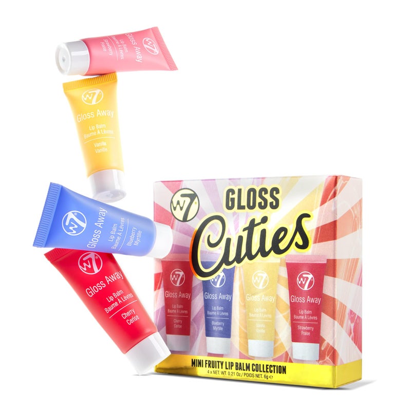 W7 Gloss Cuties - Mini Fruity Lip Balm Collection - Hydrating & Tinted Lip Balms - Image 1