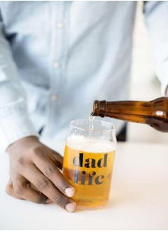 pearhead Pearhead Dad Life Beer Glass for Dads to Be, New Dads or Father’s Day, Fatherhood Pint Glass, Bar Accessory, Novelty Dad Accessory, 16oz  - Image 3