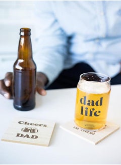pearhead Pearhead Dad Life Beer Glass for Dads to Be, New Dads or Father’s Day, Fatherhood Pint Glass, Bar Accessory, Novelty Dad Accessory, 16oz  - Image 2