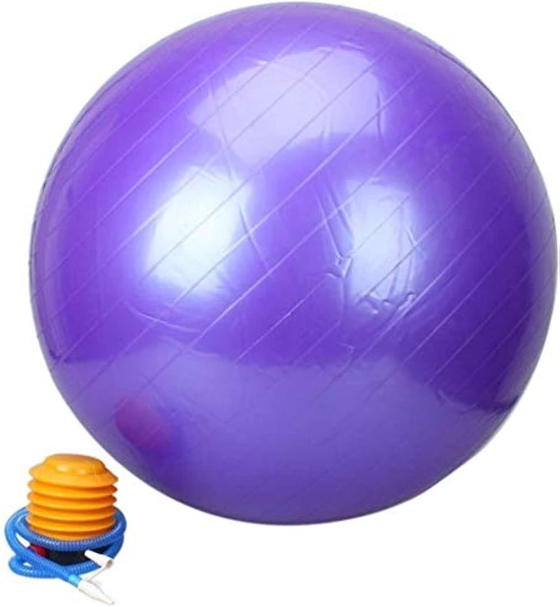 CITY STAR Anti Burst Gym Exercise Sports Swiss Yoga and Aerobic Fitness Ball - PURPLE