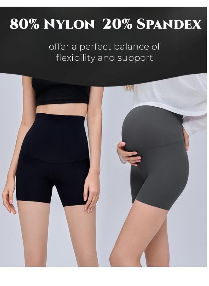 EMXEE High Waist Biker Shorts for Women Workout Yoga Shorts Running Summer Soft Pants - Image 3