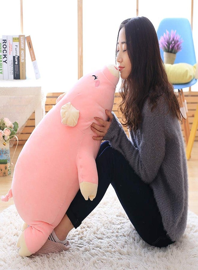 EHOTONG Pig Plush Pillow, Piggy Soft Hugging Pillow Funny Cute Pig Stuffed Animal Toys Christmas Birthday Girlfriend Gift, 27 inch - Image 3