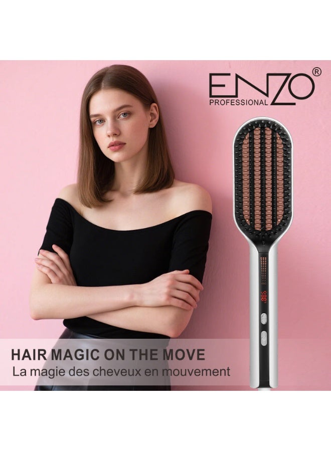ENZO Professional ENZO Glam Hair EN-4100 Straightening Brush - Image 4