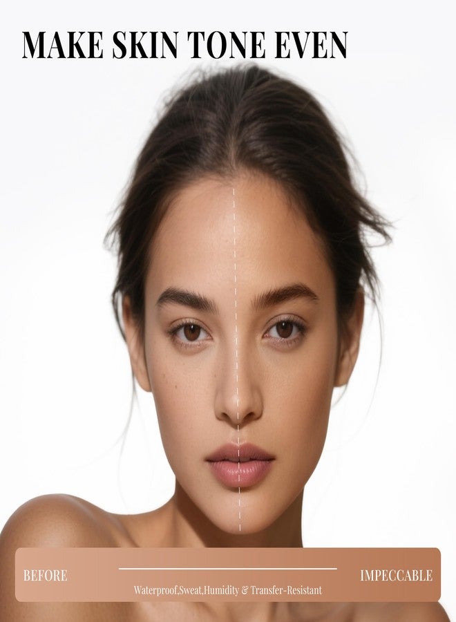 PHOFAY Matte Sunscreen Liquid Foundation SPF 30 (1.02 fl oz) - Long-Wearing Oil-Control, Concealing & Non-Greasy Buildable Coverage, Suitable for Most Skin Types, Daily & Outdoor Use (04#) - Image 5