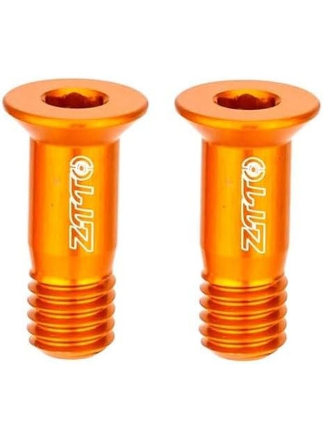 برتقالي دراجة خلفية مشتت العجلة التوجيهية شد بولت M5 سبائك الألومنيوم برغي - Image 2