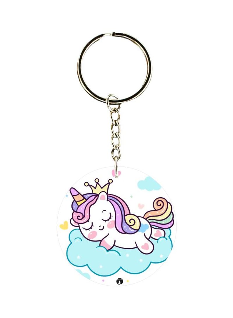 Cartoon Printed Pocket Keychain