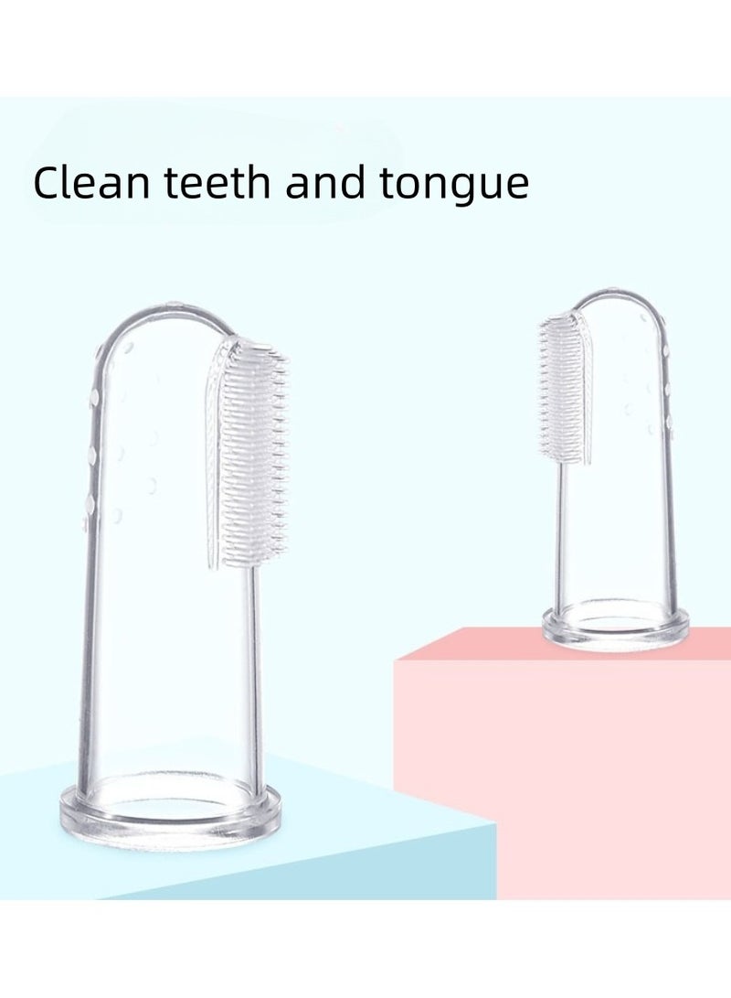 6Pcs Baby Finger Toothbrush for Training Teething - Infant & Toddles & Lids Teeth Brush Soft Babies Toothbrushes Oral Cleaning Massager to Train Your Child Healthy Oral Habits - Image 2