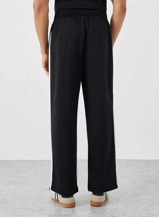 Styli Styli Woven Relaxed Fit Joggers with Double Side Piping