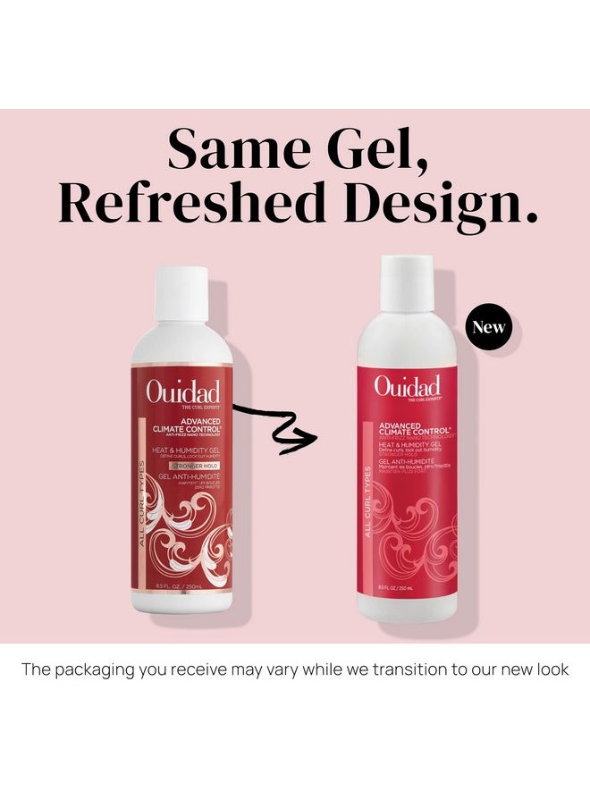 Ouidad Ouidad Advanced Climate Control Heat & Humidity Stronger Hold Gel Travel Size - 8.5 fl oz, Anti-Frizz Nano Technology, Styling Gel, Prevents Flyaways & Frizz, Crunch-free Hold, For All Curl Types  - Image 2