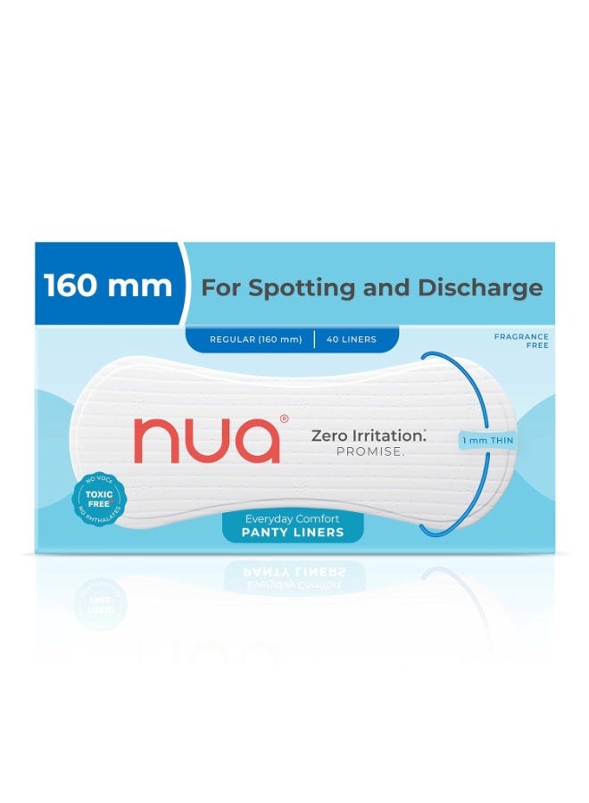 نوا فوط يومية ناعمة ومريحة من نُوا للنساء للاستخدام اليومي | عبوة من 40 فوطة بطول 160 مم | مناسبة للإفرازات البيضاء والتبقع والتسربات غير المصاحبة للدورة الشهرية | مغلفة بشكل فردي | لا تسبب أي تهيج | فائقة النحافة | ثابتة في مكانها | امتصاص فوري | سطح علوي فائق النعومة | خالية من المواد الكيميائية الضارة بنسبة 100% | فوط صحية يومية - Image 1