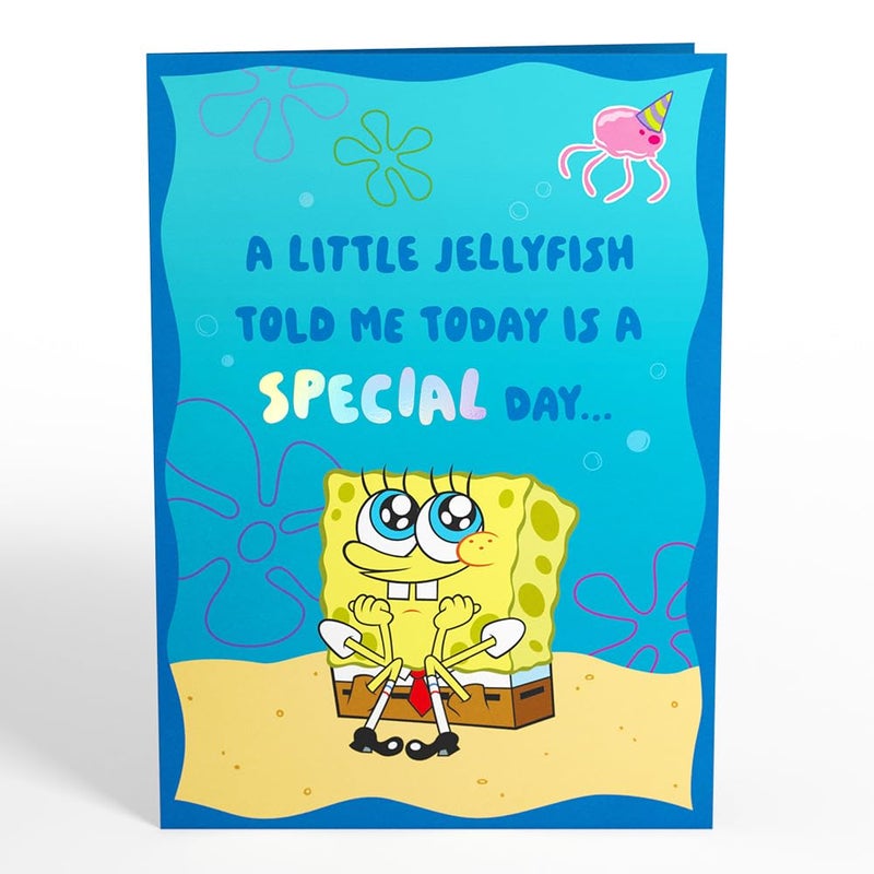 Lovepop SpongeBob SquarePants Happy 3D Pop-Up Birthday Card - for Him, Her, Kids, Boys, Girls, Men, Women - 5" x 7" - Envelope Included - Image 4