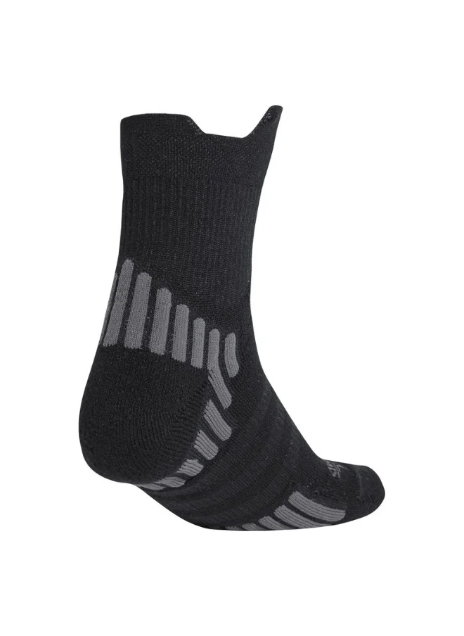 Adidas adidas PERF TRG QRT 1P Black Training SOCKS for Unisex - XS