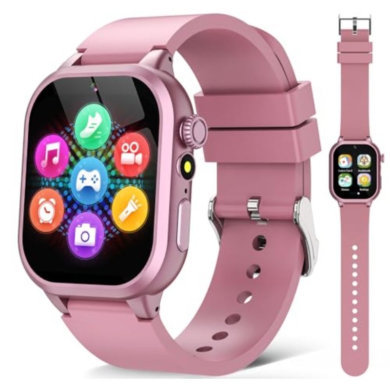 Smart Watches for Girls Boys Toys Ages 4-12 with 30+ Games Video Recorder Music Alarm Clock Learning Card HD Touchscreen 4 5 6 7 8 Year Olds Birthday Gift - Image 1